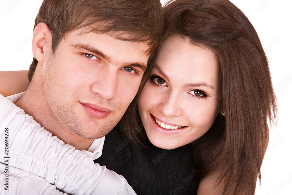 Couple of girl and man. Love. Couple of girl and man. Love.
