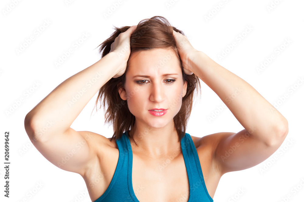 Stressed woman