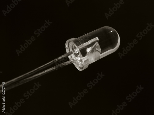 Pure LED on black background