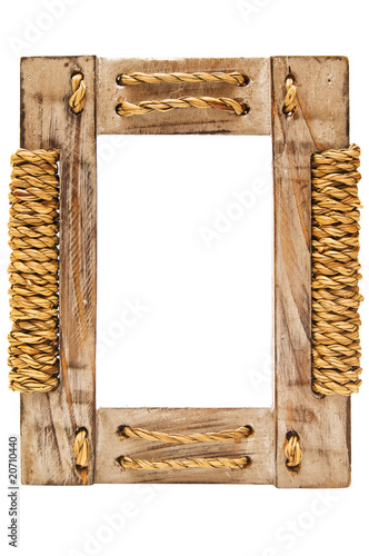 wooden frame.