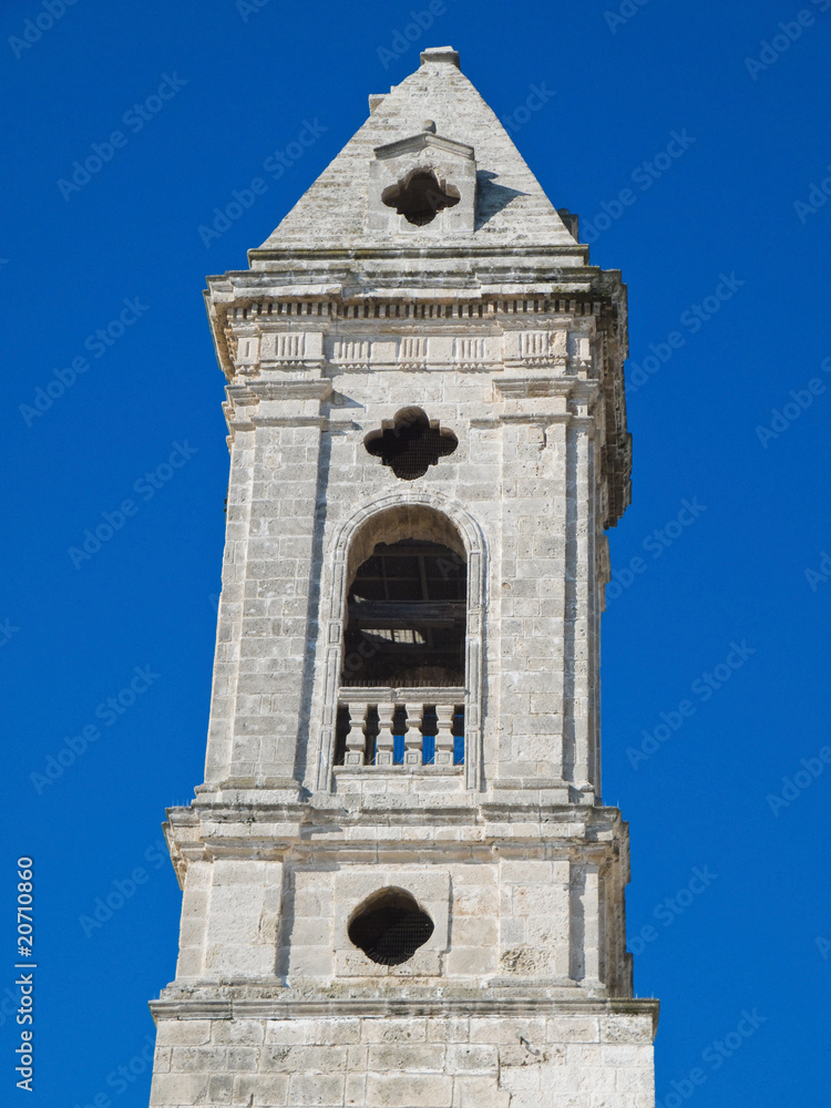 Belltower. Oldtown of Bari. Apulia.