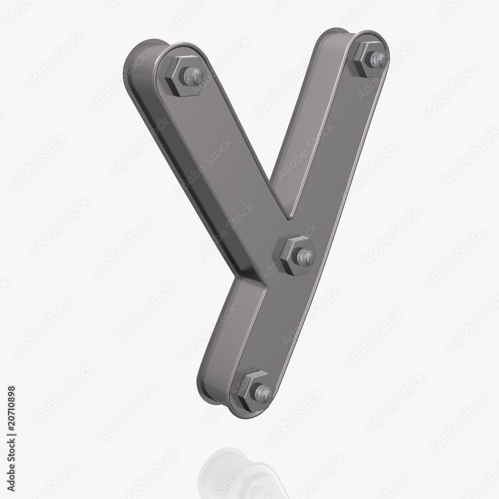 Alphabet - Metall - Buchstabe-Y Alphabet - Metall - Buchstabe-Y