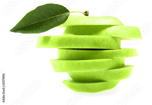 Ripe fresh green apple