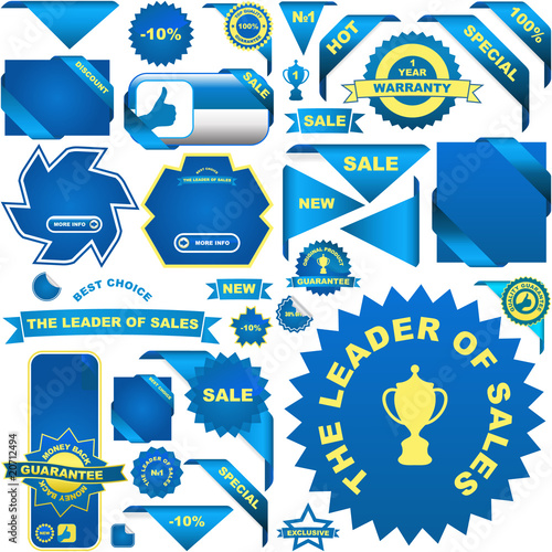 Set of design elements for sale.