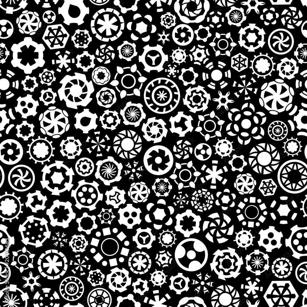 Seamless gears background. Seamless gears background.