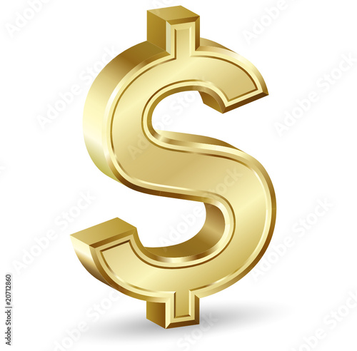 Golden Dollar Sign