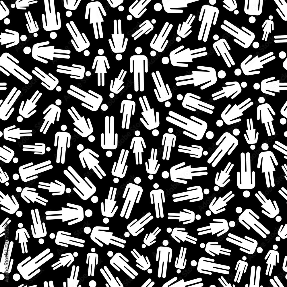 Seamless pattern with men and women symbol. Seamless pattern with men and women symbol.