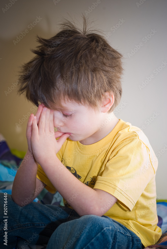 Little Boy Praying Little Boy Praying
