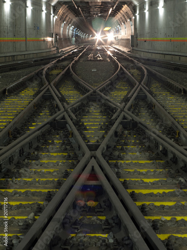 subway railway perspective