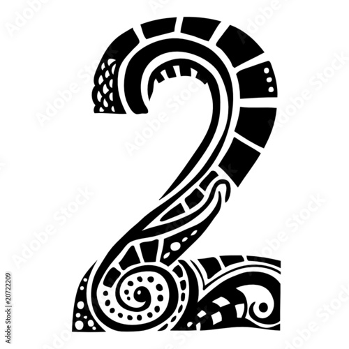 number ornament - 2 -