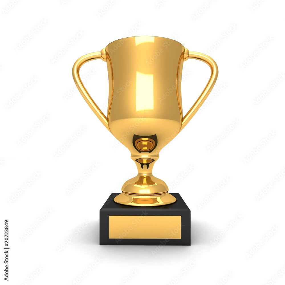 3d gold trophy 3d gold trophy