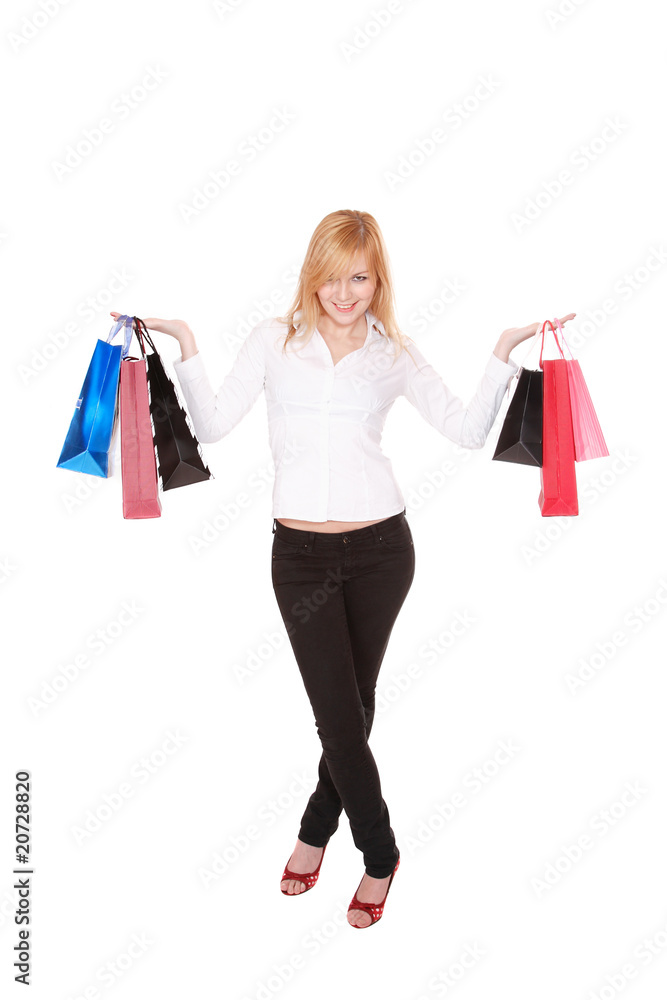 Shopping sexy woman