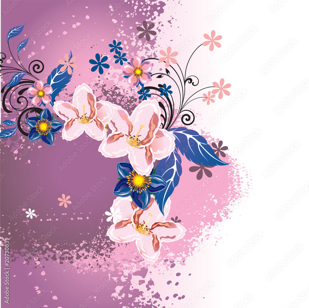 Obraz premium floral background