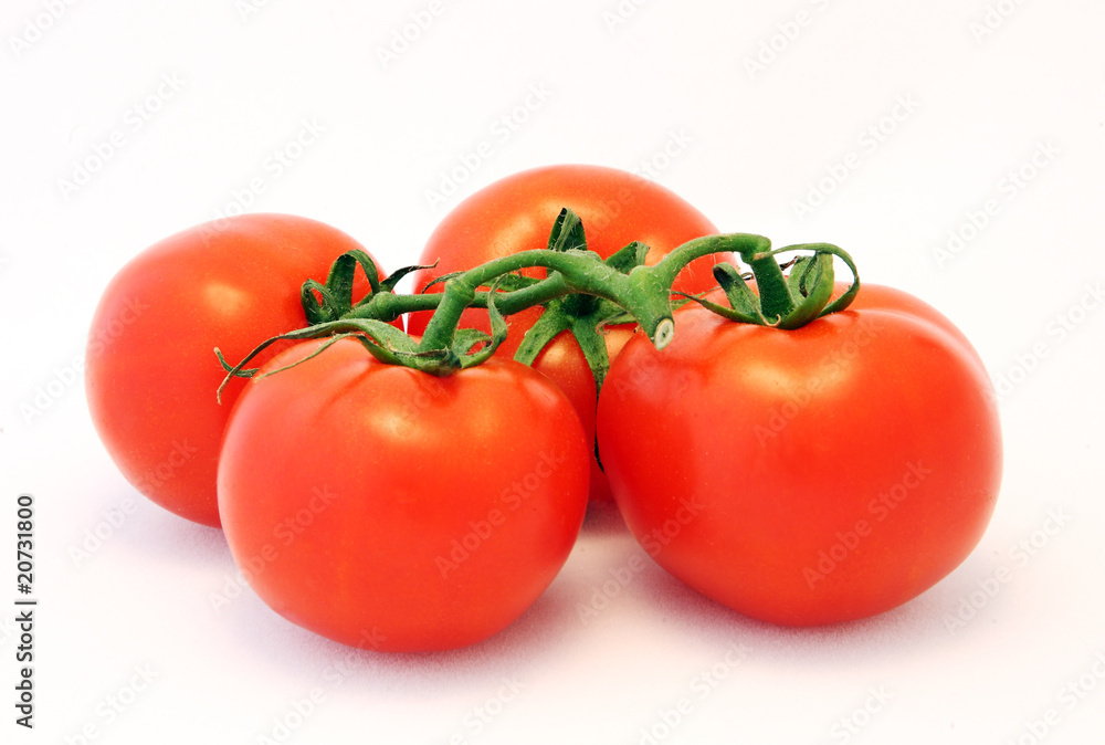 Four ripe red tomatoes Four ripe red tomatoes