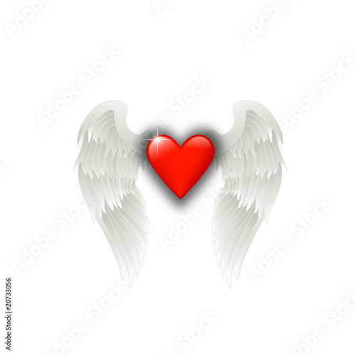 love with angel wings