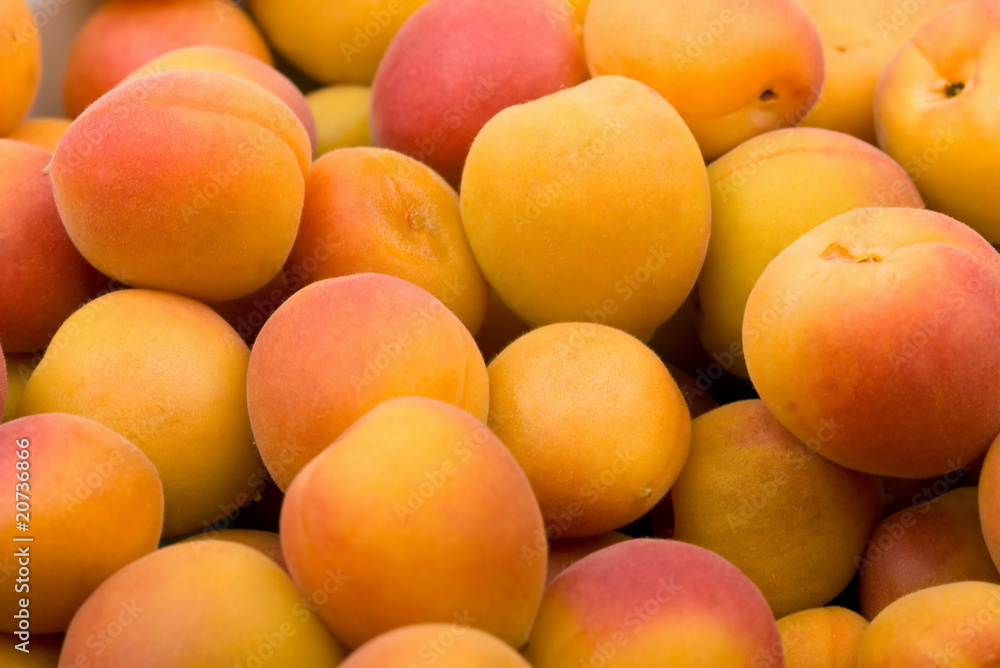 Fresh natural apricot background