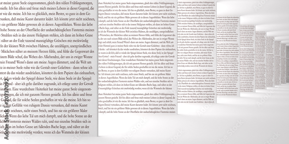 Obraz premium Text im Raum II