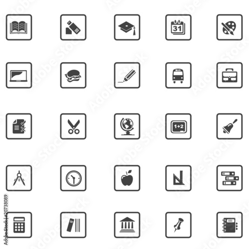 top grey iconset 1 - education