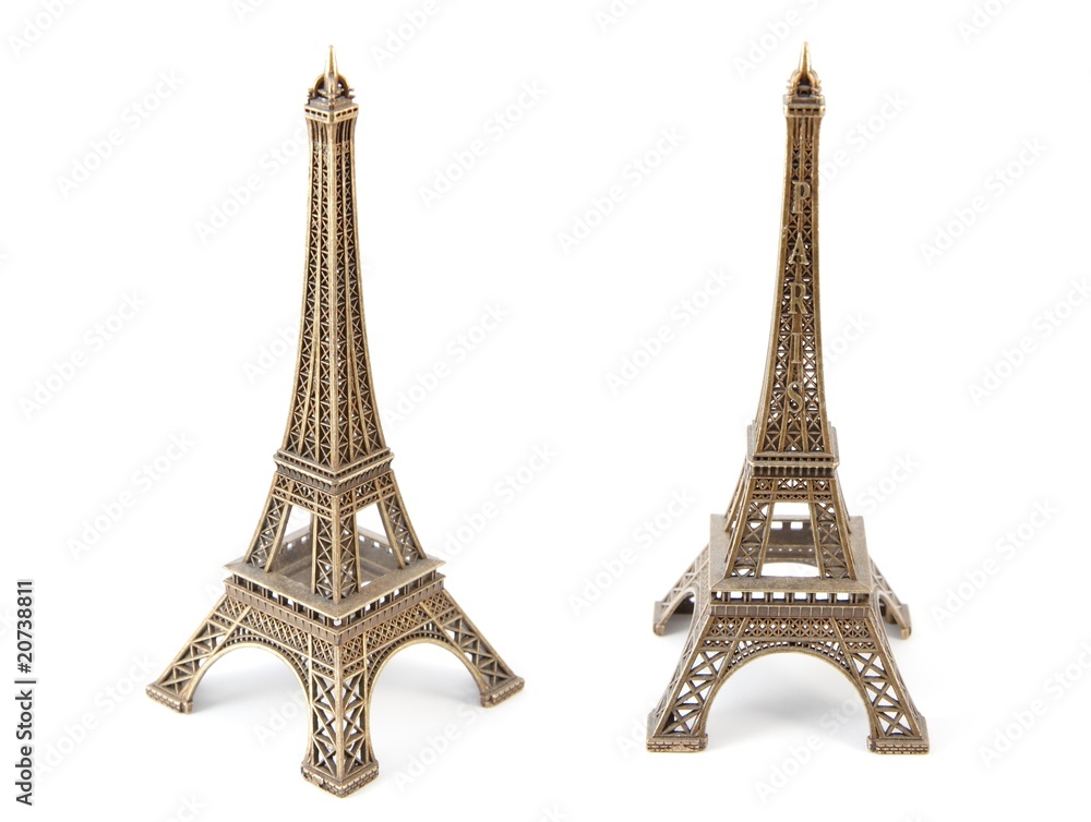 Small bronze copy of Eiffel Towers,