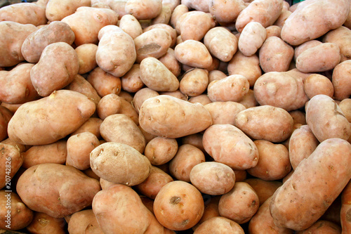Patatas en el mercado de Agadir, Marruecos