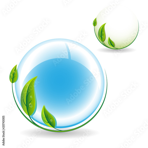 Environment protection icon. Vector illustration