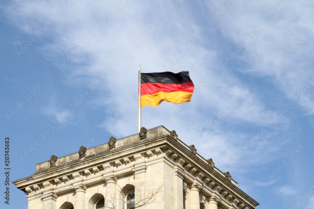 Naklejka premium Deutschlandfahne