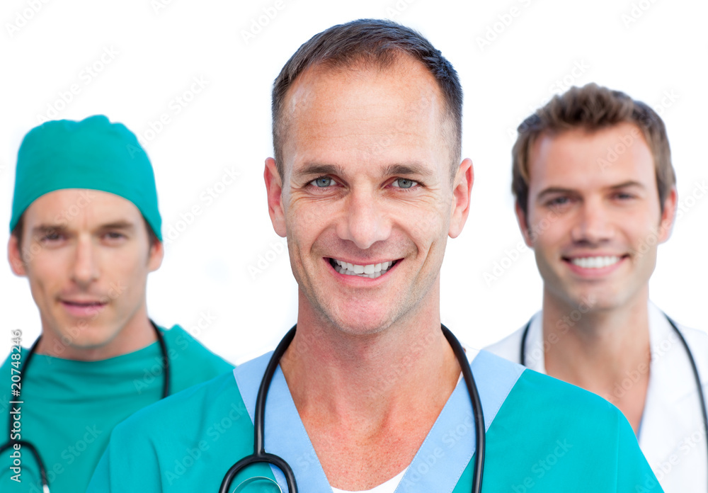 Presentation of a men's medical team Presentation of a men's medical team