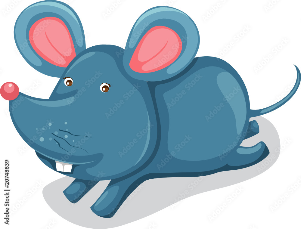 Fototapeta premium mouse eating cheese