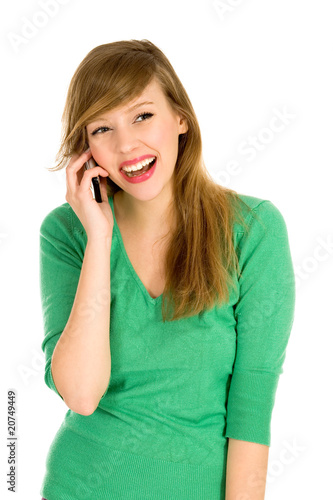 Woman with cell phone