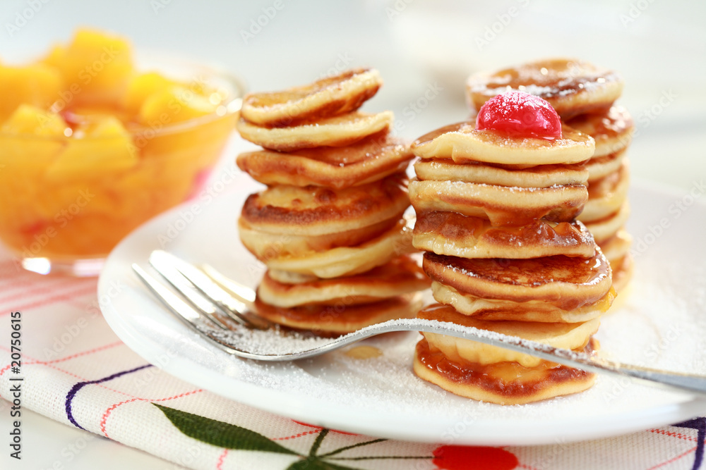 Sweet mini pancakes Sweet mini pancakes