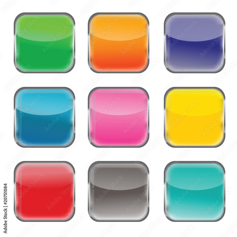 Blank web buttons Blank web buttons