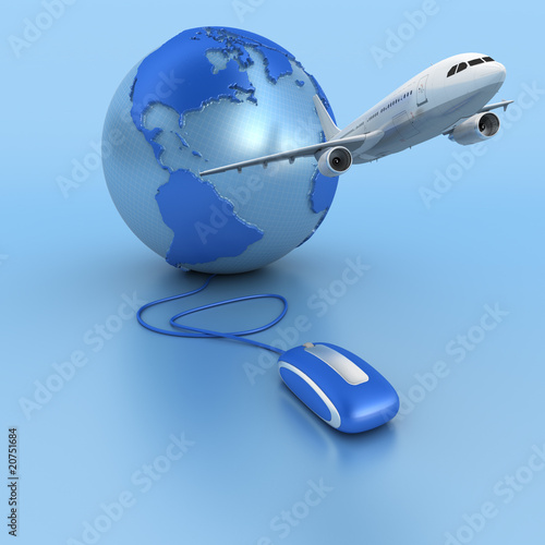 Internet flight booking in ...