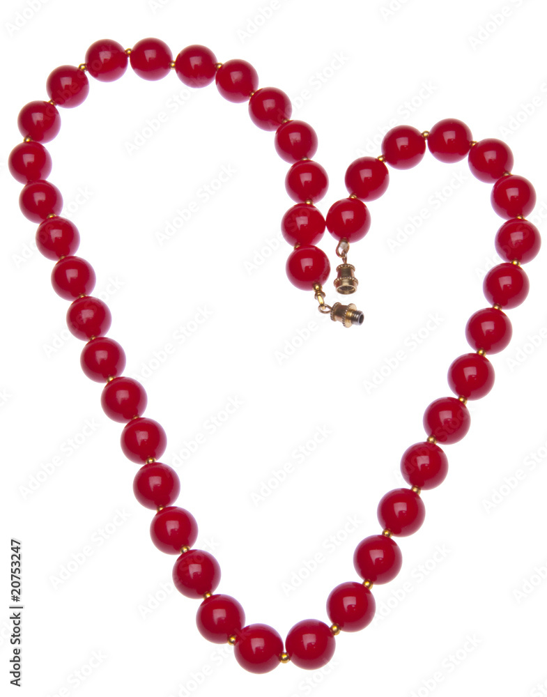 Red Heart Shaped Necklace Red Heart Shaped Necklace