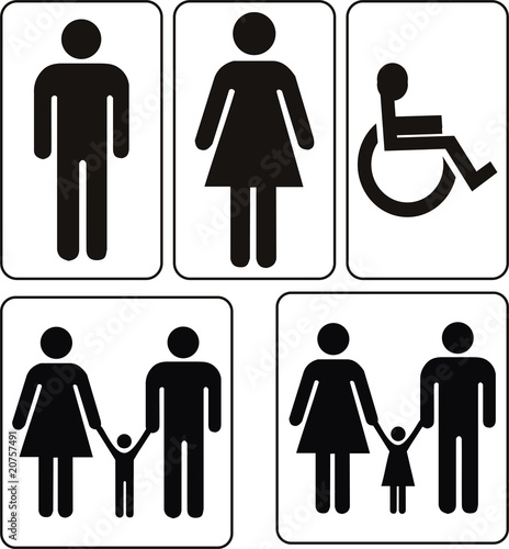 vector male and female sign