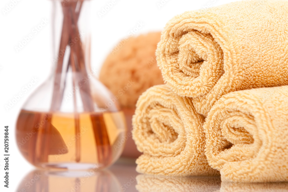 Spa items on white background Spa items on white background