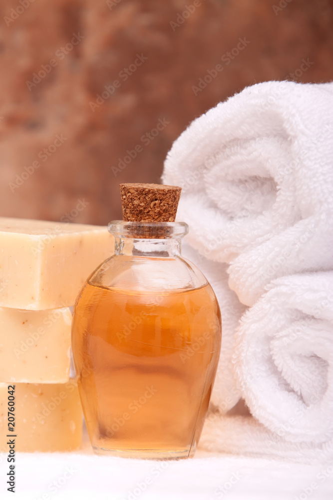 Spa items with essential oils Spa items with essential oils