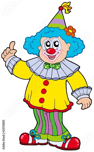 Funny smiling clown