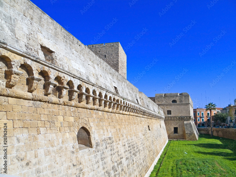 The Norman-Swabian Castle of Bari. Apulia.