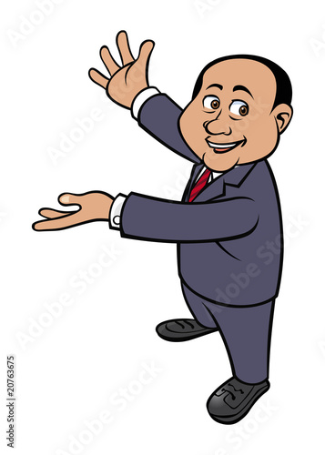 businessman presenting