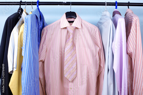 Next Day - Mix color Shirt and Tie on Hangers