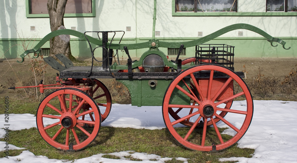 old fire cart