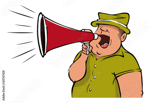 megaphone man