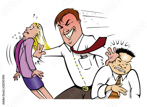 office employee jerk
