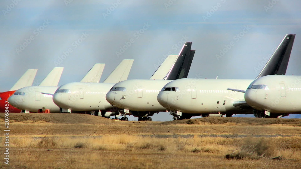 Aircraft Graveyard in Desert Aircraft Graveyard in Desert
