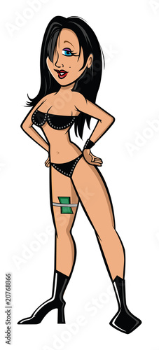 Canvas Print female stripper