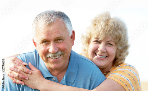Elderly seniors couple photo
