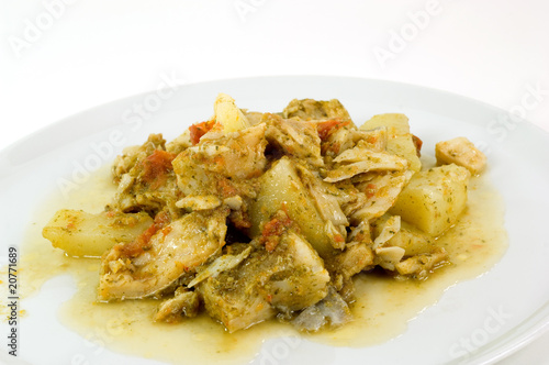 Canvastavla piatto di stoccafisso all'anconetana
