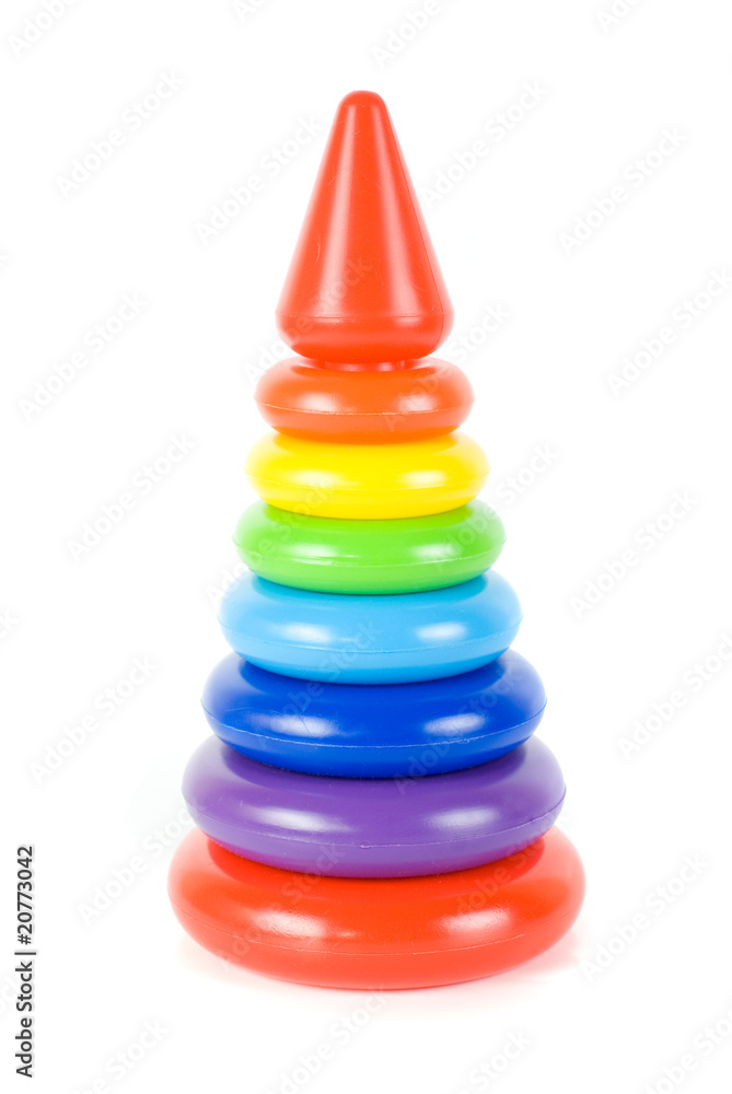 Plastic toy pyramid Plastic toy pyramid