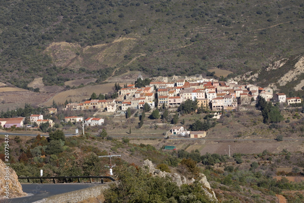 Village de Cucugnan,Corbières,Aude