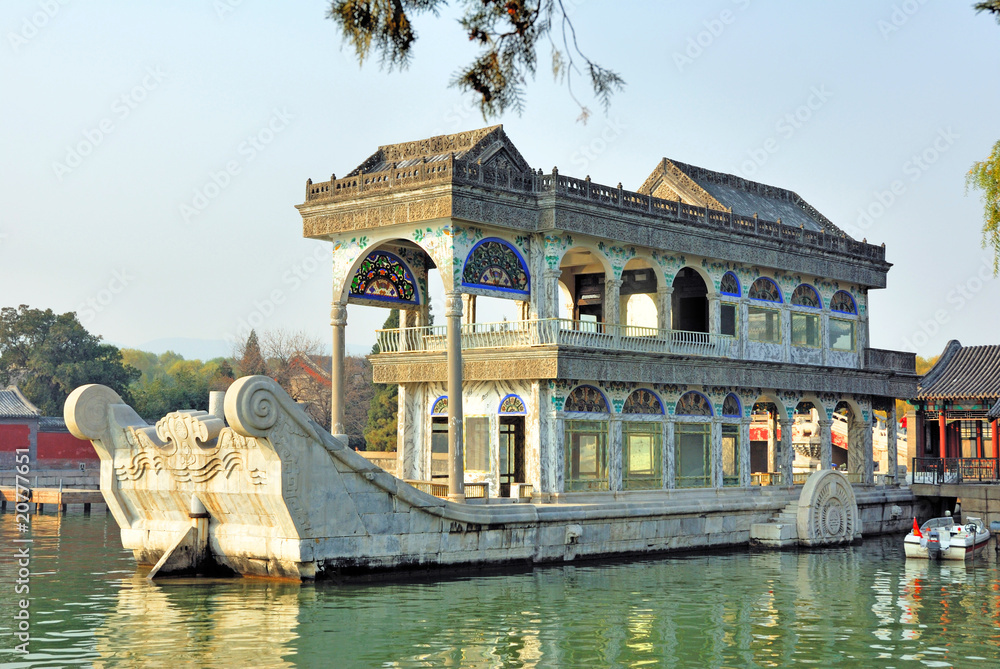 China Beijing Summer Palace, the  Marble boat.